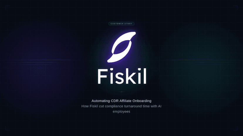 How Fiskil Accelerated CDR Affiliate Onboarding with AI Compliance Employees