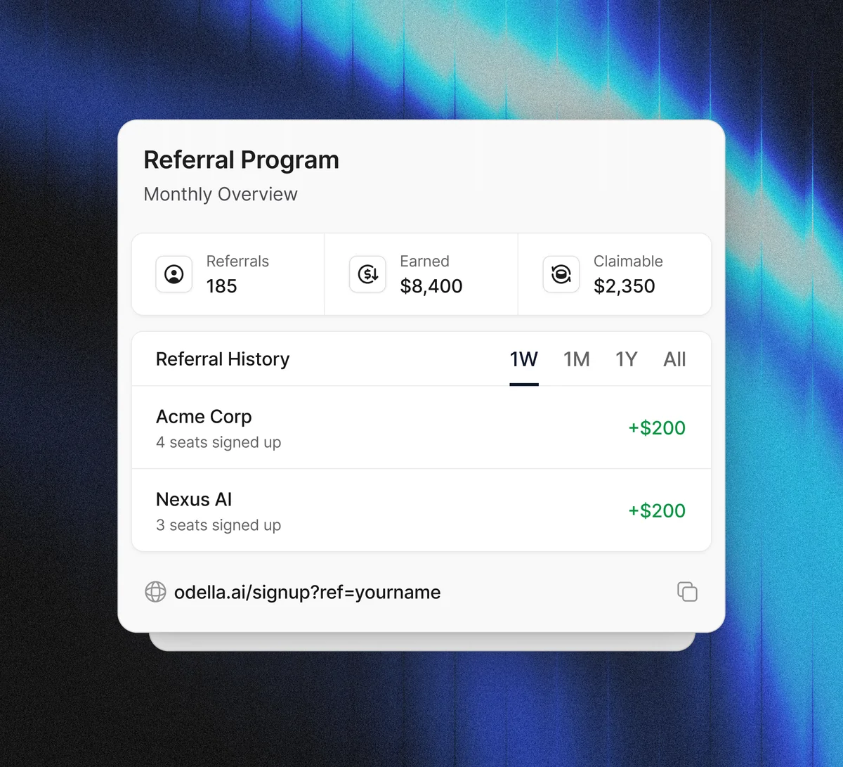 Affiliate program